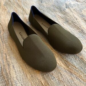 Rothy’s loafer flats in women’s size 11 olive green